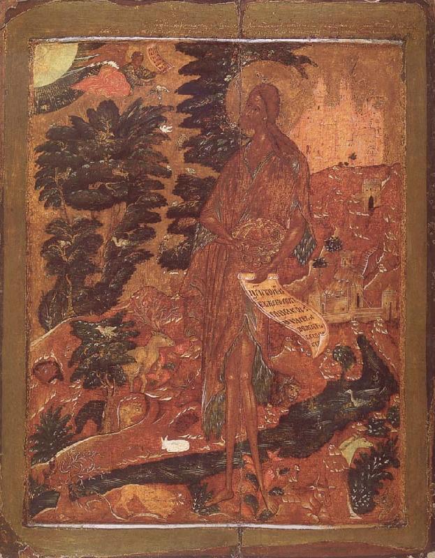 unknow artist Saint John the Precursor in the Desert oil painting image